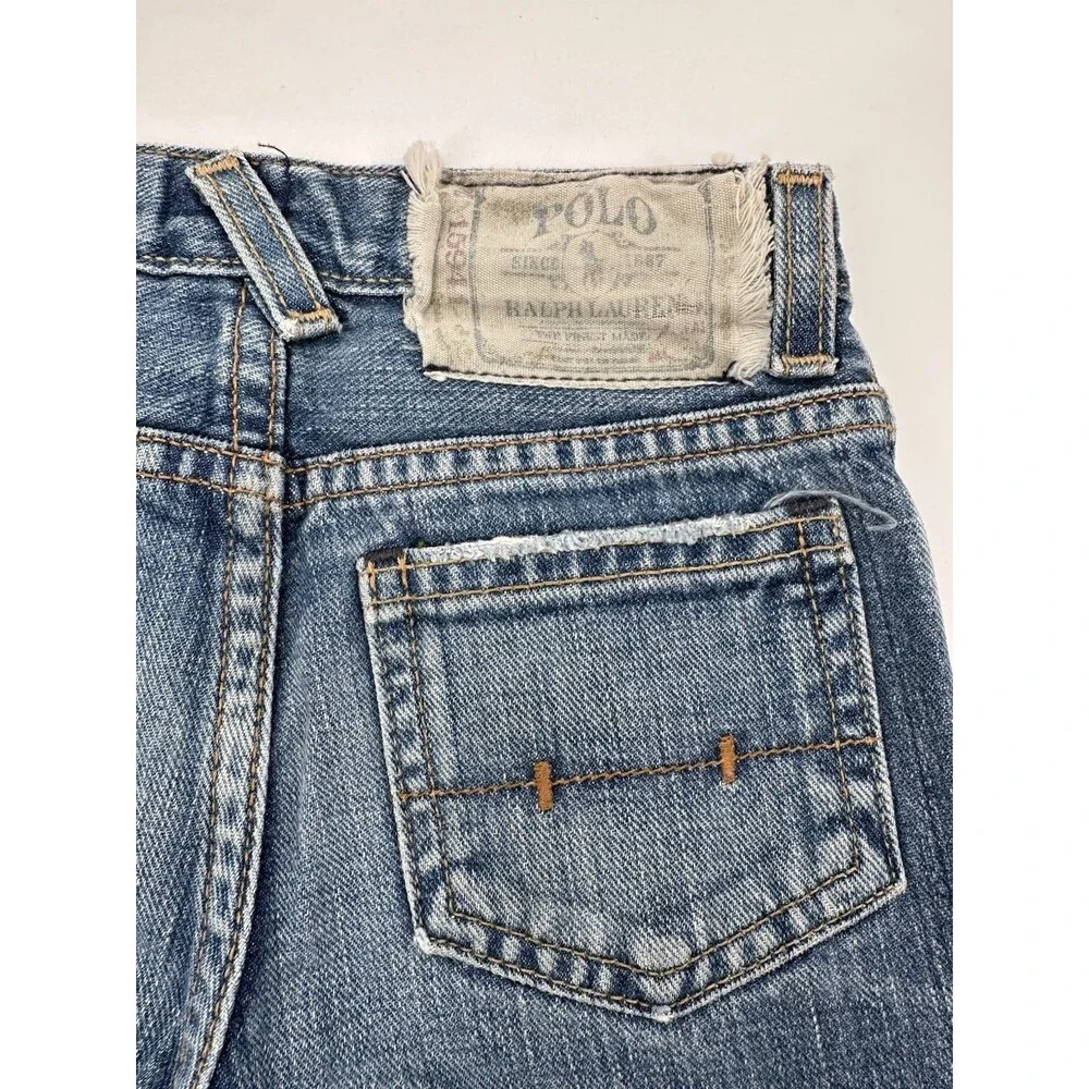Polo by Ralph Lauren Straight Leg Girls Jeans 5 Vintage Y2K vintage light‎ wash